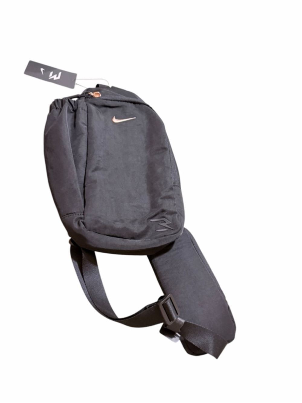 Women's Nike Black Crossbody Bag One Size with Gold Accents - Picture 8 of 8